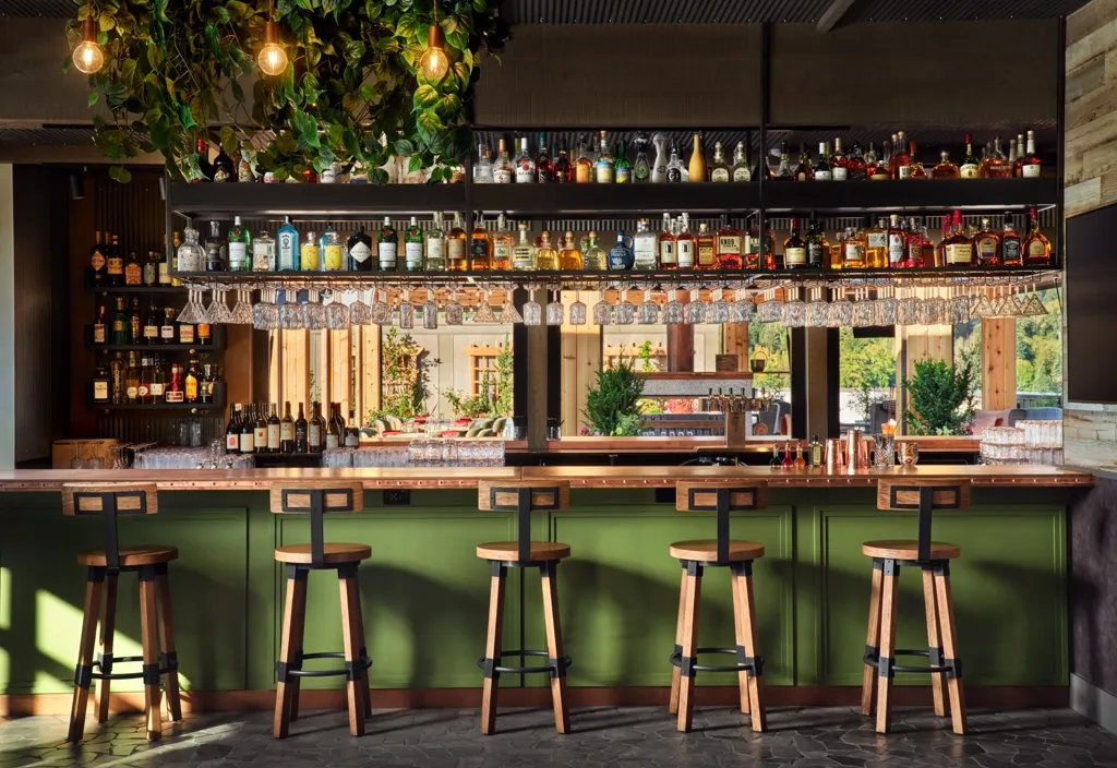 The bar at The Shed
